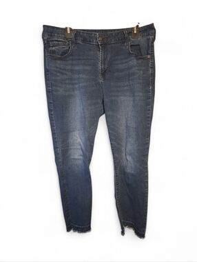Old Navy Rockstar Dark Blue Cropped Skinny Jeans